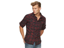 Men's Rock & Republic Plaid Flannel Button-Down Shirt   $25.00