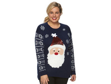 Plus Size US Sweaters Christmas Crewneck Sweater   $19.99