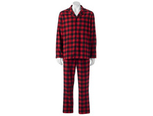 Men's Plaid Flannel Pajama Set   $25.00