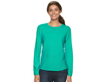 Women's Croft & Barrow(R) Cozy Ribbed Crewneck Sweater   $19.99