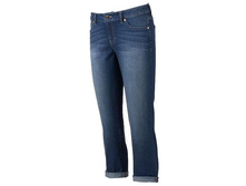 Petite Jennifer Lopez Cuffed Jean Capris   $36.99