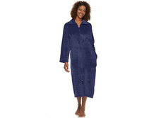 Women's Croft & Barrow(R) Long Plush Zip Lounger Robe  $29.99