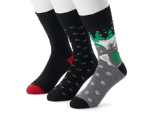 Men's 3-pack Holiday Socks   $10.80