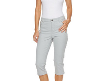 Petite Gloria Vanderbilt Jordyn Embroidered Denim Capris   $29.99
