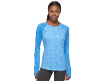 Women's Tek Gear(R) Printed Raglan Layering Tee   $9.99