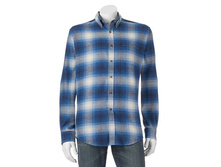 Men's Croft & Barrow(R) Classic-Fit Plaid Flannel Button-Down Shirt   $9.99