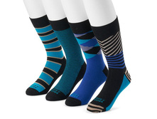 Men's Funky Socks 4-pack Crew Socks  $7.99