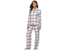 Women's Croft & Barrow(R) Pajamas: Flannel Notch Collar PJ Set   $19.99