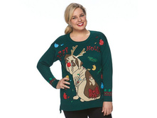 Plus Size US Sweaters Christmas Crewneck Sweater   $19.99