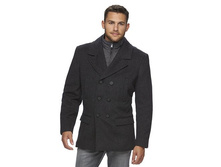 Men's Marc Anthony Slim-Fit Wool-Blend Peacoat   $129.99