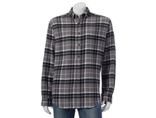 Big & Tall Croft & Barrow(R) Classic-Fit Plaid Flannel Button-Down Shirt   $19.99
