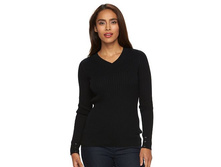 Women's Croft & Barrow(R) Essential Ribbed V-Neck Sweater   $12.99