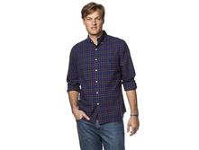 Men's Chaps Classic-Fit Oxford Checked Button-Down Shirt   $19.99