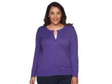 Plus Size Croft & Barrow(R) Button-Front Cardigan  $14.99