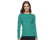 Women's Croft & Barrow(R) Classic Crewneck Tee  $7.99