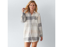 Women's SONOMA Goods for Life(TM) Pajamas: Flannel Sleep Shirt  $20.99