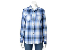 Women's SONOMA Goods for Life(TM) Plaid Flannel Shirt   $24.99