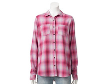 Women's SONOMA Goods for Life(TM) Plaid Flannel Shirt   $24.99
