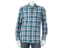 Men's SONOMA Goods for Life(TM) Jaspe Modern-Fit Button-Down Shirt   $21.99