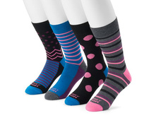 Men's Funky Socks 4-pack Crew Socks  $7.99