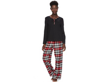Women's Croft & Barrow(R) Pajamas: Knit & Flannel PJ Set   $19.99