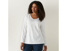 Plus Size SONOMA Goods for Life(TM) Essential Slubbed V-Neck Tee  $11.99