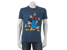 Men's Disney's Mickey Mouse, Goofy & Donald Duck Trio Tee   $7.99
