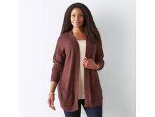 Plus Size SONOMA Goods for Life(TM) Slubbed Cardigan   $23.99