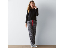 Women's SONOMA Goods for Life(TM) Pajamas: Knit & Microfleece PJ Set with Socks   $19.99