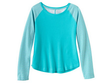 Girls 7-16 & Plus Size SO(R) Raglan Thermal Tee   $9.99 - $11.99
