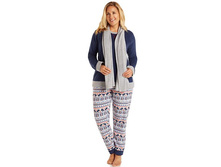 Plus Size Cuddl Duds Pajamas: Cozy Nights 3-Piece Pajama Set with Scarf   $35.99