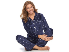 Women's Croft & Barrow(R) Pajamas: Minky Fleece PJ Set   $19.99