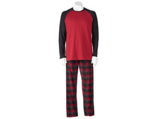 Men's Heat Holders Raglan Tee & Plaid Microfleece Lounge Pants   $29.99