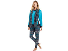Women's Cuddl Duds Pajamas: Cozy Nights 3-Piece Pajama Set with Scarf   $34.99