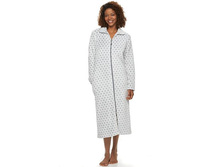 Women's Croft & Barrow(R) Long Plush Zip Lounger Robe  $29.99