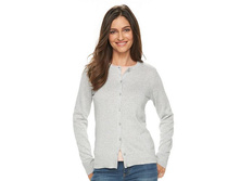 Women's Croft & Barrow(R) Solid Button-Front Cardigan   $12.99