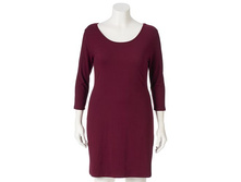 Juniors' Plus Size Mudd(R) Scoopneck Bodycon Dress   $14.99