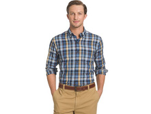 Men's Arrow Classic-Fit Madras-Plaid Button-Down Shirt   $19.99