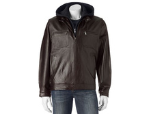 Men's Vintage Leather Leather Racer Jacket   $89.99