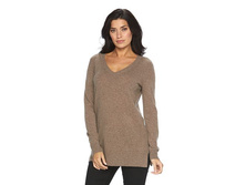Women's Apt. 9(R) Cashmere V-Neck Tunic Sweater   $39.99