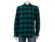 Big & Tall Croft & Barrow(R) Classic-Fit Plaid Flannel Button-Down Shirt   $19.99