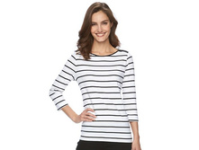 Women's Croft & Barrow(R) Embellished Boatneck Tee  $14.99