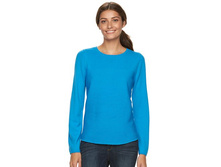 Women's Croft & Barrow(R) Cozy Ribbed Crewneck Sweater   $19.99