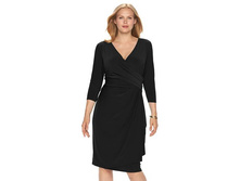 Plus Size Chaps Surplice Faux-Wrap Dress   $69.99