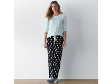 Women's SONOMA Goods for Life(TM) Pajamas: Knit & Microfleece PJ Set with Socks   $19.99