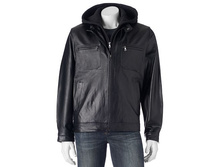 Men's Vintage Leather Leather Racer Jacket   $89.99