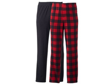Men's 2-pack Solid & Checked Microfleece Lounge Pants   $9.99