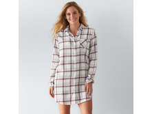 Women's SONOMA Goods for Life(TM) Pajamas: Flannel Sleep Shirt  $20.99
