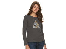 Women's Croft & Barrow(R) Crewneck Holiday Tee   $12.99