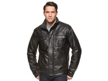Men's Levi's(R) Sherpa-Lined Faux-Leather Trucker Jacket   $69.99
